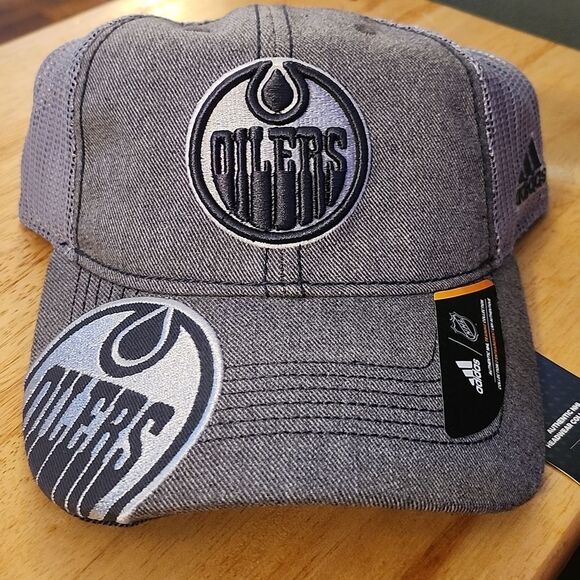 Adidas Edmonton Oilers NHL Snapback Hat - New - Picture 2 of 8